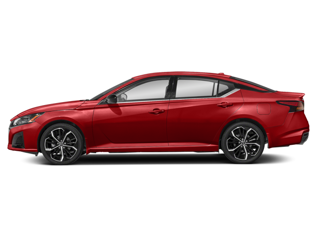 Nissan Altima Red sedan side view