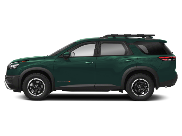 Nissan Pathfinder Green midsize SUV side view