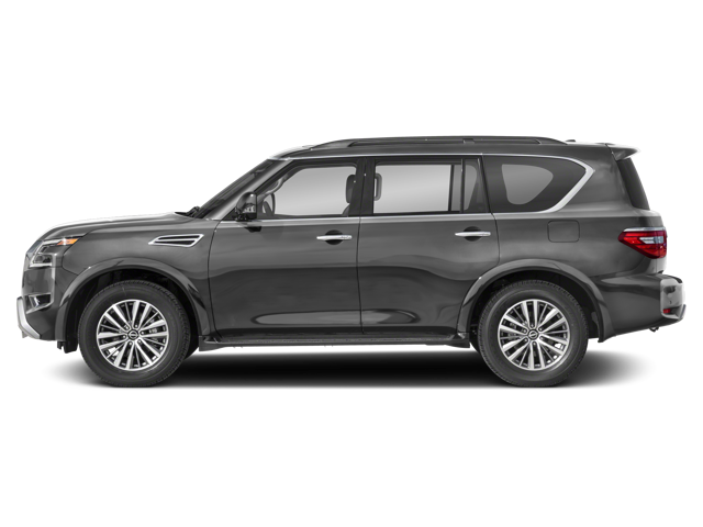  Nissan Armada Gray full size SUV side view